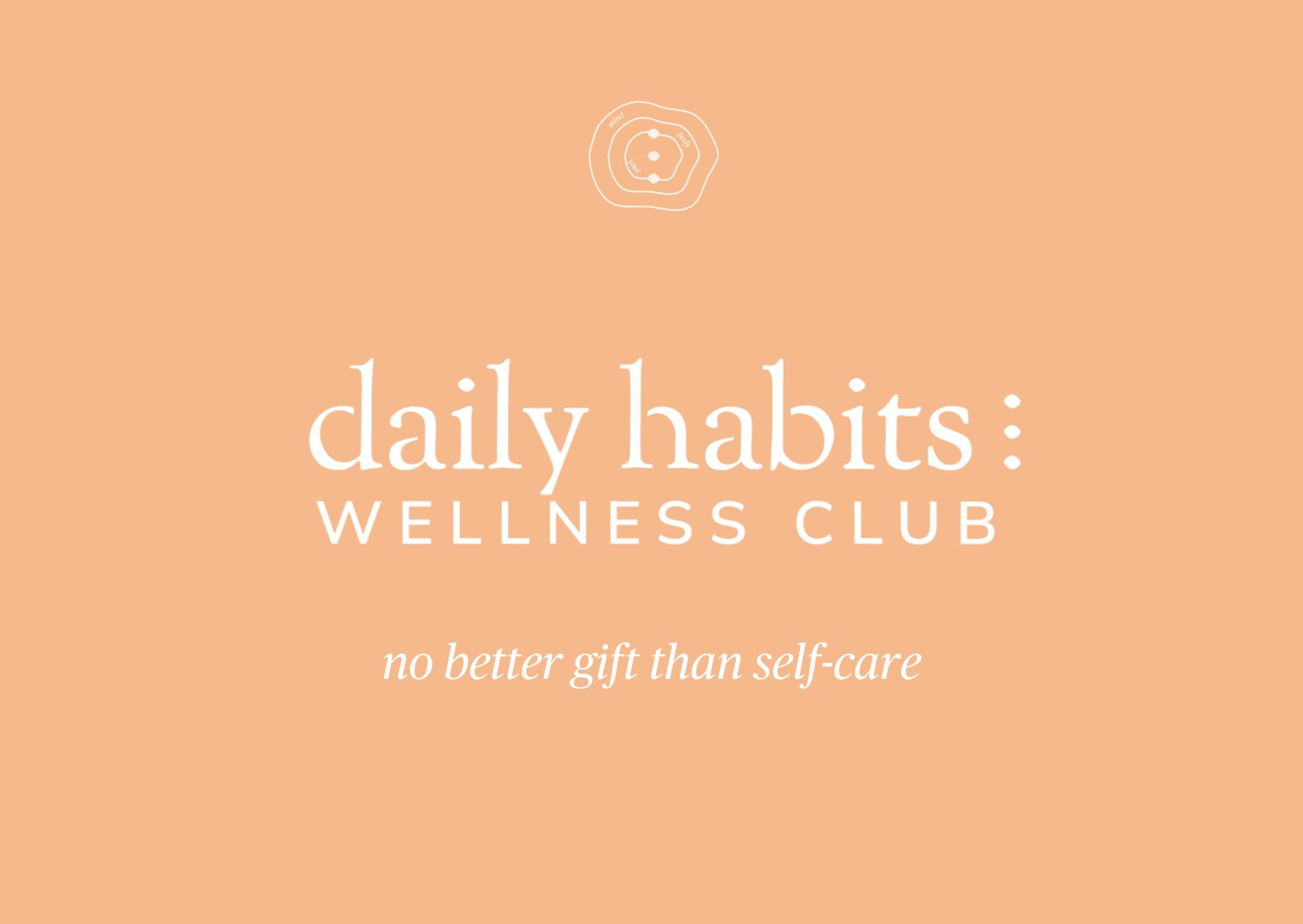 Daily Habits Wellness Club Gift Card