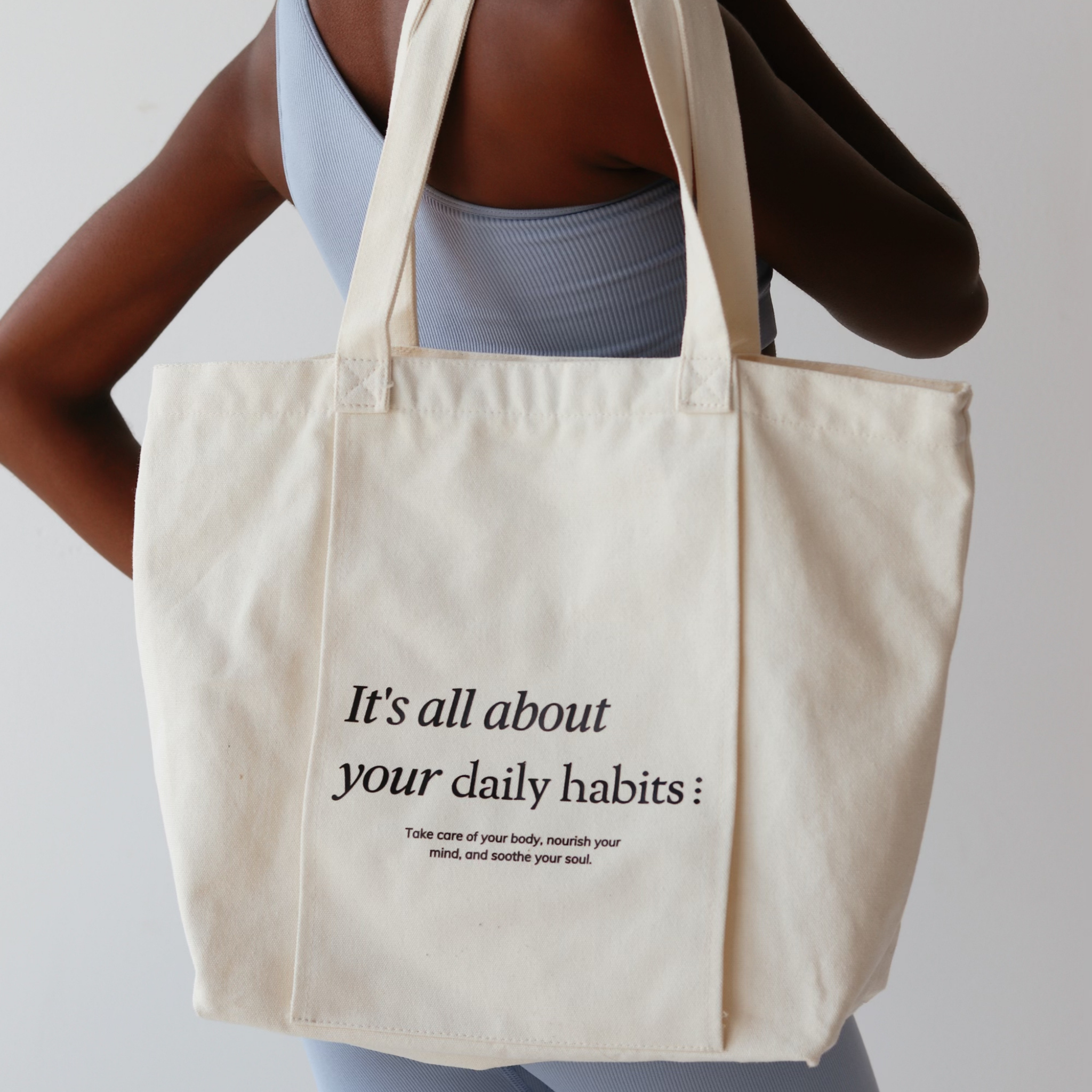 Daily Habits Yoga Tote Bag